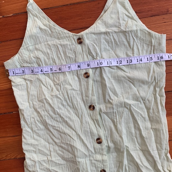 Mint linen swimsuit cover up - Picture 7 of 8